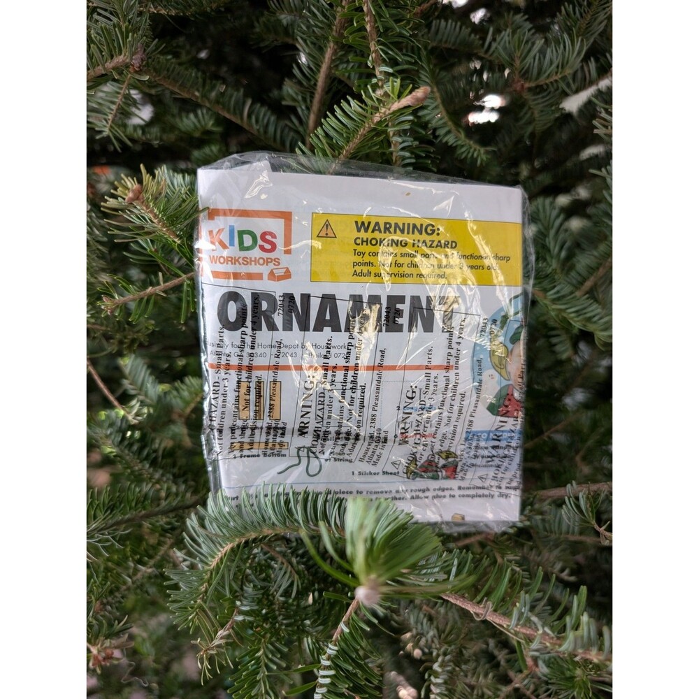 Home Depot Kids Workshop Elf Ornament with Pin Holiday Project New 2020